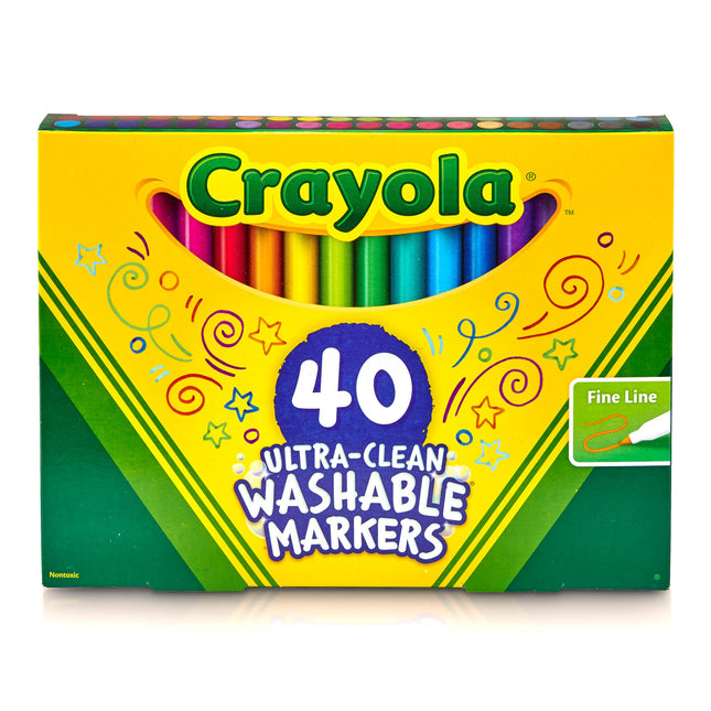 Crayola Ultra Clean Fine Line Washable Markers for
