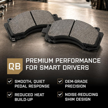QUALITY-BUILT Premium Semi-Metallic Front Brake Pads (1001-0845M) Compatible with 1988-2002 Chevrolet/Dodge/GMC (C1500/C2500/C3500/C3500HD/Cargo Van/Express 2500/Express 3500/G30/G3500/K1500/K2500)