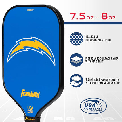 Franklin Sports NFL Atlanta Falcons Pickleball Paddle - Official NFL Team Pickleball Paddles - USAP (USAPA) Approved Premium Quality Pickleball Paddles - Authentic Team Logos + Colors