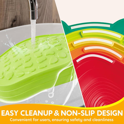 JOYIN Balance Stepping Stones for Kids, 5 Durable Non-Slip Stones, Promoting Toddler Balance Skills & Sensory Integration, Learning & Education Toys, Indoor & Outdoor Play Toys for Obstacle Course