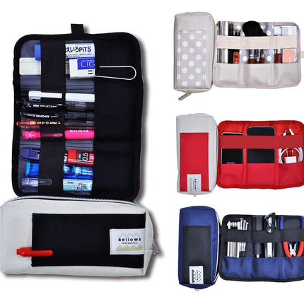 Concise Pen Case Bellows Gray 134107