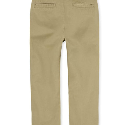 The Children's Place Boys' Chino Pants, Flax Single, 4 Husky