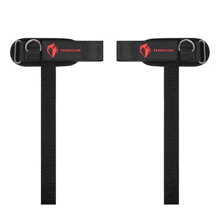 Ekkovision Weight Lifting Straps, Cuffed D Ring, P