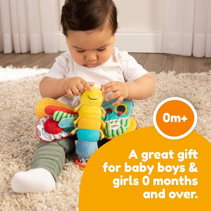 LAMAZE Freddie The Firefly - Clip on Pram and Pushchair Newborn Baby Toy, Sensory Toy for Babies Boys and Girls From 0 - 6 Months