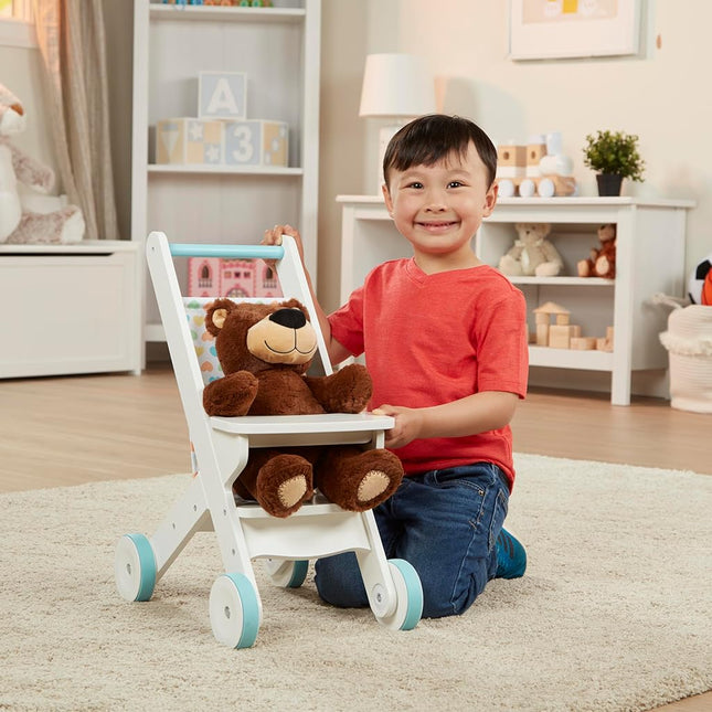 Melissa & Doug Mine to Love Wooden Play Stroller