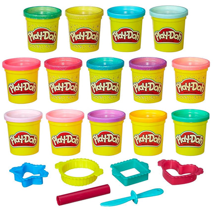 Play-Doh Sparkle and Bright 14 Pack, Non-Toxic Modeling Compound, 3-Oz Cans, Back to School Classroom Supplies, Preschool Toys, Ages 3+ (Amazon Exclusive)