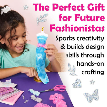Creativity for Kids Designed by You Glam Studio: Girls' Fashion Designer Craft Kit, DIY Arts and Crafts for Kids, Birthday Gifts for Girls, Girl Toys (Ages 6+)