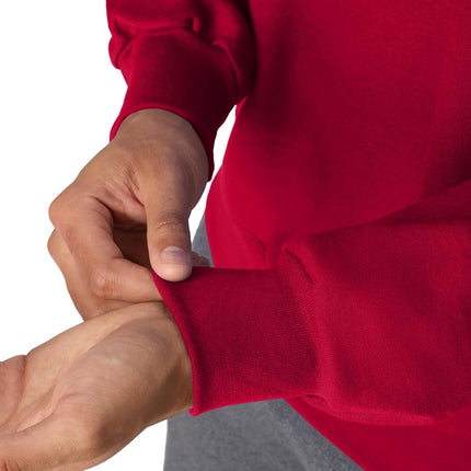 Hanes mensOF260Ultimate Cotton Sweatshirt Long Sleeve Sweatshirt - Red - XL