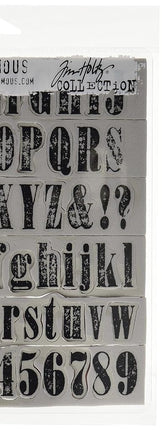 Tim Holtz Cling Mounted Stamp Sets Stampers Anonymous Worn Text Rubber Stamp