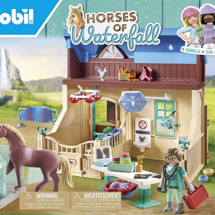 PLAYMOBIL 71352 Horses of Waterfall - Riding Therapy and Veterinary Practice, magical waterfall paradise for horse lovers, fun imaginative role-play, sustainable playsets suitable for children ages 5+