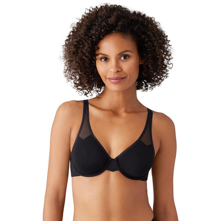 Wacoal Womens Body by 2.0 Unlined Seamless Convertible Underwire Bra, Black, 32C