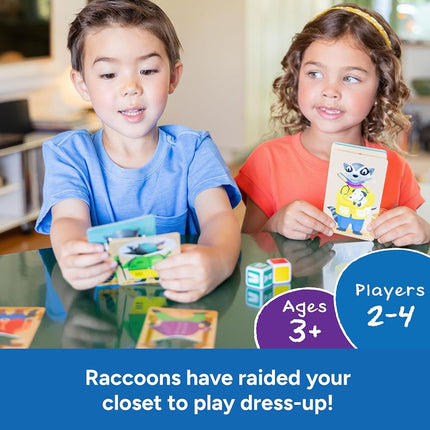 Educational Insights Raccoon Rumpus Game, Dice Rolling Color Matching Preschool Game, Ages 3+