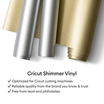 Cricut Permanent Glossy Vinyl, Party Pack, 30.5 cm x 30.5 cm (12 in x 12 in), 10 pcs