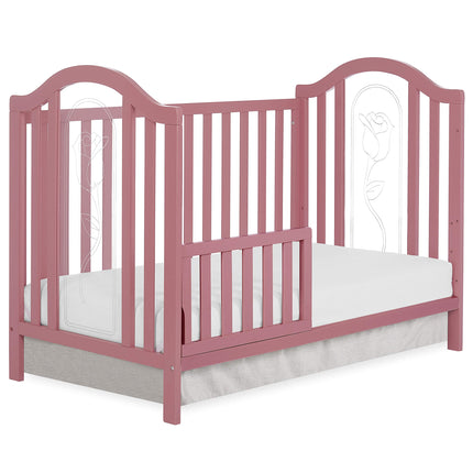 Dream On Me Convertible Crib Toddler Guard Rail in Rose