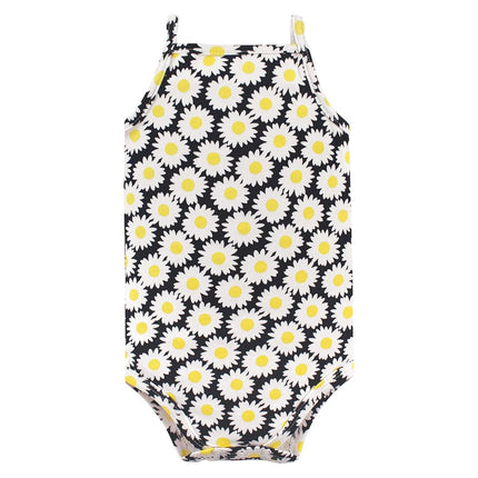 Cache-couches sans manches en coton pour bébés unisexes Hudson Baby, Daisy, 3-6 mois