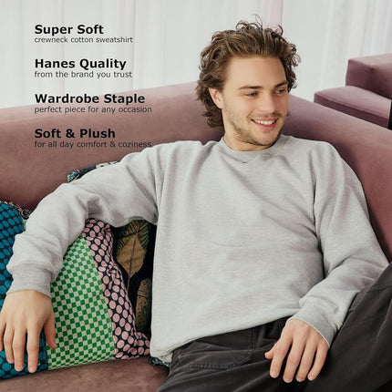 Hanes Mens P160 Sweatshirt, Safety Orange, S UK