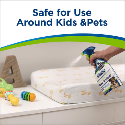 Bissell Woolite Free & Clear, Quitamanchas y Olores de Mascotas, 22oz (Paquete de 2), 2719