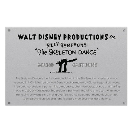 Disney100 Years of Wonder Walt Disney Presents Silly Symphonies Skeleton Dance Collectible Plush Stuffed Doll, Kids Toys for Ages 5 Up, Amazon Exclusive by Just Play