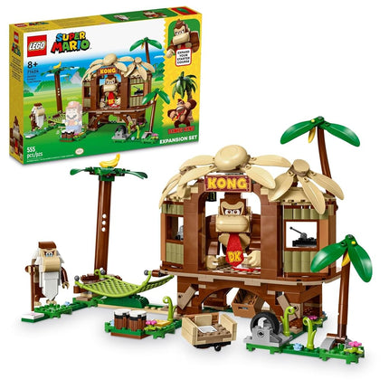 LEGO Super Mario Donkey Kong�s Tree House Expansion Set, Buildable Game with 2 Collectible Super Mario Figures Donkey Kong and Cranky Kong, Fun Birthday Gift for 8-10 Year Old Kids, 71424