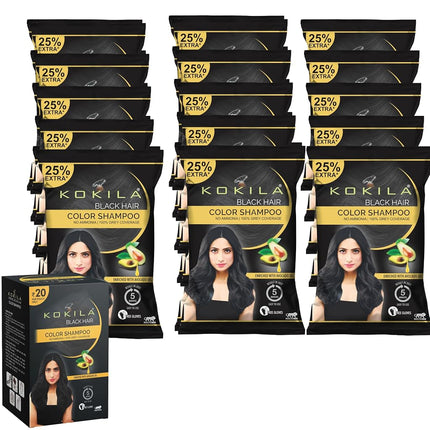 Kokila Unisex Hair Color Shampoo Enriched With Alm