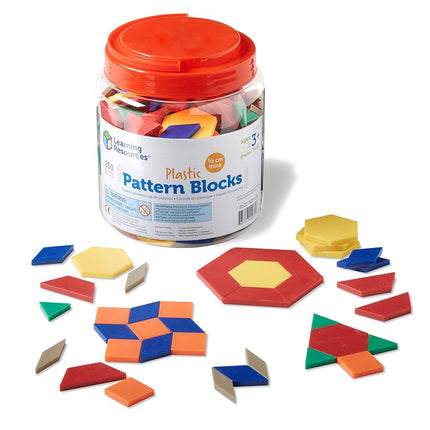 Learning Resources Plastic Pattern Blocks 0.5cm