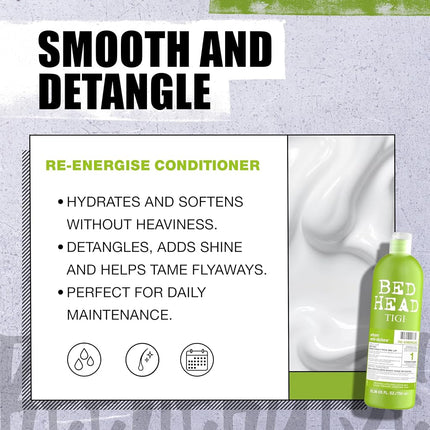 ZWILLING TIGI Bed Head Renergize Shampoo and Conditioner Duo, 25.36 oz