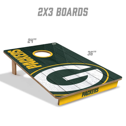 YouTheFan NFL Green Bay Packers 2’ x 3’ Cornhole Game