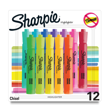 Sharpie Tank Highlighters, Assorted, Chisel Tip, P