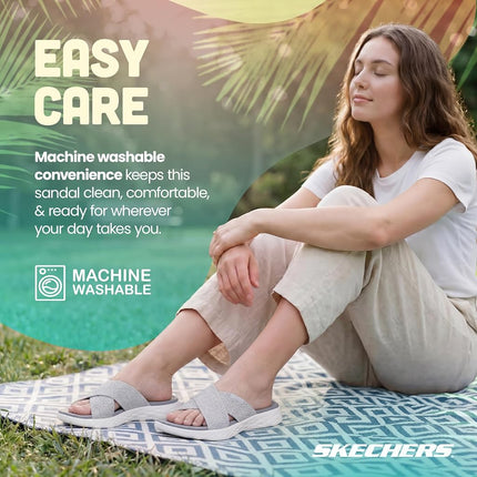 Skechers Women's On-The-Go 600 Glistening, Silver, 5 UK