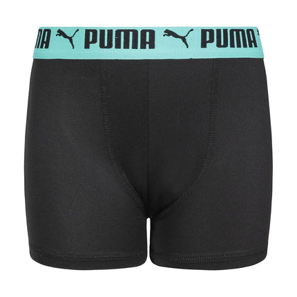 PUMA Boys' 5 Pack Performance Boxer Briefs, Black/Bright, M