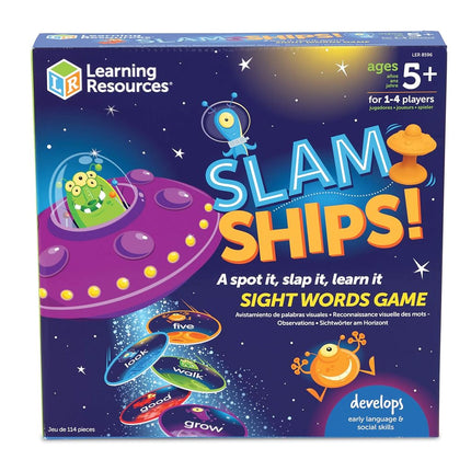 Learning Resources Slam Ships Sight Words Game, Homeschool, Visual, Tactile and Auditory Learning, Ages 5+