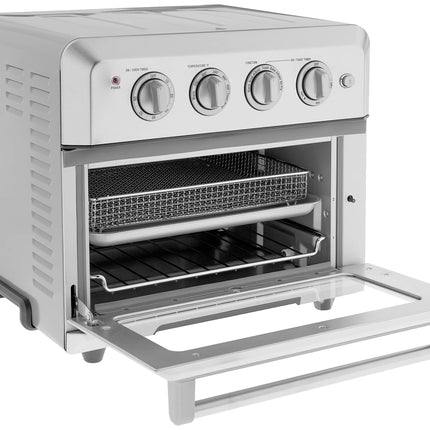 Cuisinart Convection Toaster Oven Airfryer Combo, 6-in-1 1800 Watts, XL Capacity Convection Oven with 60-Minute Timer/Auto-Off for Toast, Bake or Broil, Stainless Steel, CTOA-122