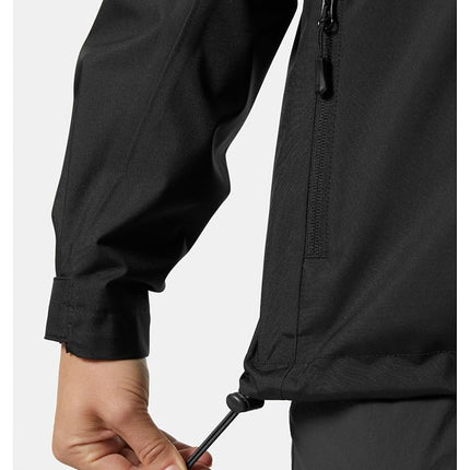 Helly Hansen Women's Crew Hooded Jacket, Black, XL