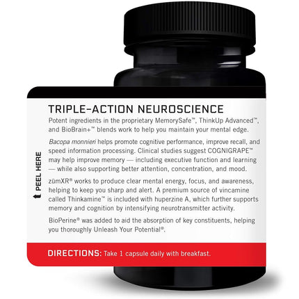Forebrain Cognitive Performance Nootropic with COGNIGRAPE & Thinkamine – Improve Memory, Focus, Clarity, & Mental Energy, Force Factor, 30ct.