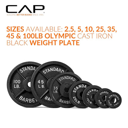 CAP Barbell 2-Inch Olympic Grip Plate | Multiple Sizes