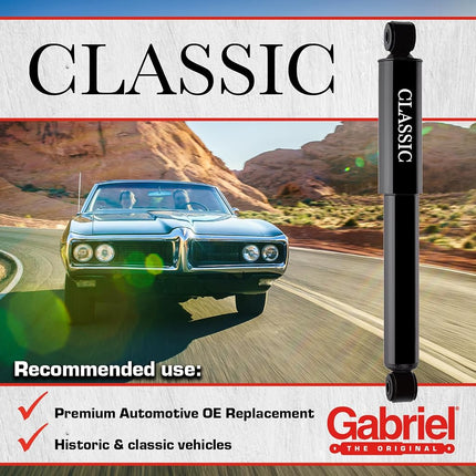 Gabriel 82087 Classic Front Shock Absorbers for Buick Century, Electra, Invicta, LeSabre, Riviera, Roadmaster, Wildcat; Studebaker Avanti, Champion, Commander, Hawk, Lark; Packard (1 Pack)
