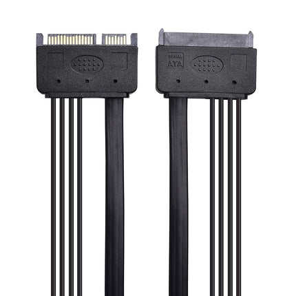 Cable Matters(2-Pack SATA 22-Pin (7+15) Power & Data Extension Cable - 20 Inches