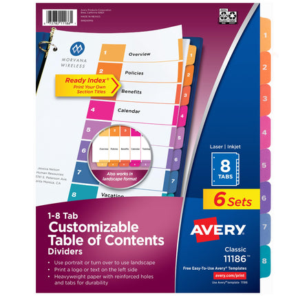 Avery 11186 Divider