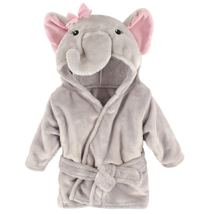 Hudson Baby Unisex Baby Plush Animal Face Bathrobe