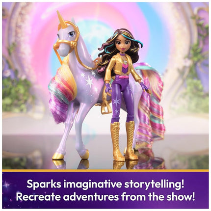 Unicorn Academy, Sophia & Wildstar Set with 2 Riding Accessories and Hair Styling Tool, Dolls and Unicorn Toys for Girls Aged 4 and up