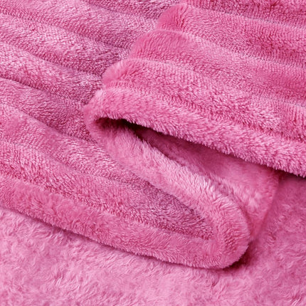BEDELITE Fleece Blanket Twin Size – 3D Ribbed Jacquard Soft and Warm Decorative Fuzzy Blankets – Cozy, Fluffy, Plush Lightweight Throw Blankets for Couch, Bed, Sofa(Hot Pink, 60x80 inches)