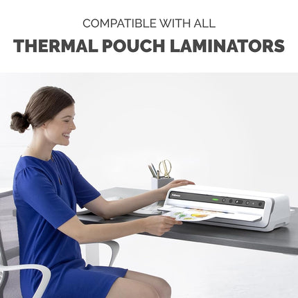 Fellowes Thermal Laminating Pouches, Letter Size Sheets, 5mil 200pk, Clear (5743601)