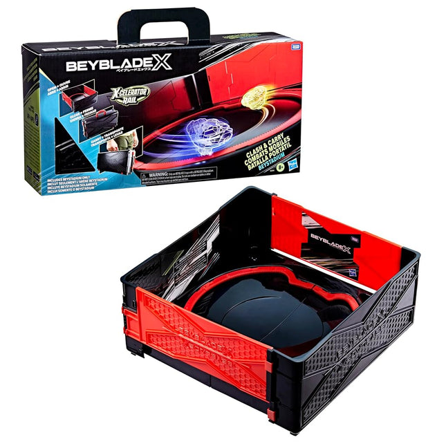 Beyblade X Clash and Carry Beystadium Battle Arena