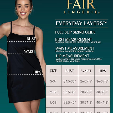 Vanity Fair Women's Spinslip 18 Inch 10158 Full Slip, Reversible-18-Black, S
