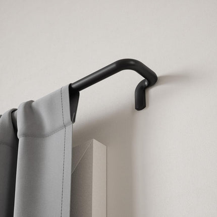 Umbra Twilight Curtain Rod, Wrap Around Blackout, 30 to 84 Inches, Black