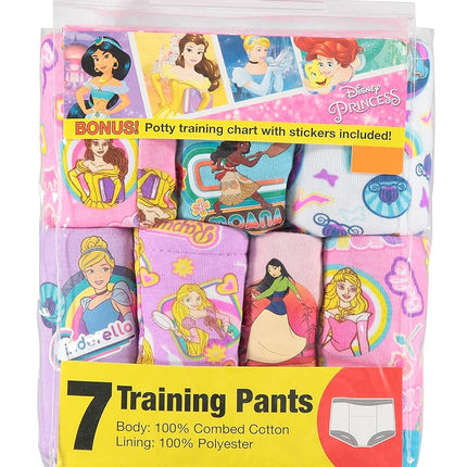 Disney Girls Princess Potty Training Pants Multipack, Printraining7pk, 4T