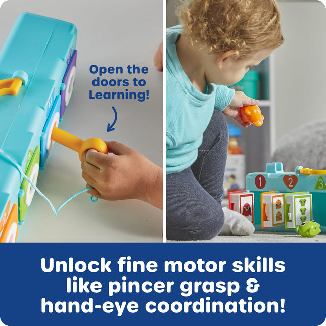 Learning Resources Lock & Key Clubhouse, Ages 18 Months+, Toddler Fine Motor Skills Toy, Peekaboo Counting & Colour Learning