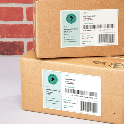 Avery Matte White Rectangle Labels with Sure Feed, 5" x 6", 200 Matte White Printable Labels