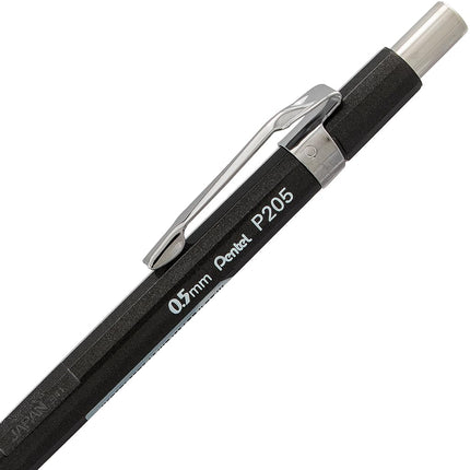 Pentel Sharp Mechanical Pencil, (0.5mm), Metallic Graphite Barrel, Box of 12 (P205MN)