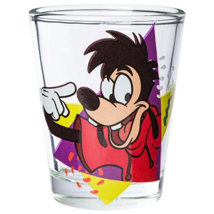 Silver Buffalo Un Goofy, la película, juego de 4 minivasos de 44,3 ml con formas de personajes retro, 4x1